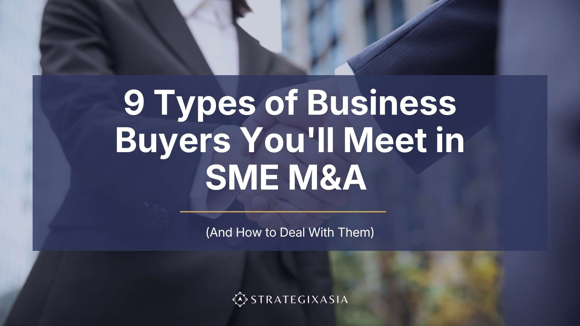 9 Types of Business Buyers You’ll Meet in SME M&A (And How to Deal With Them)