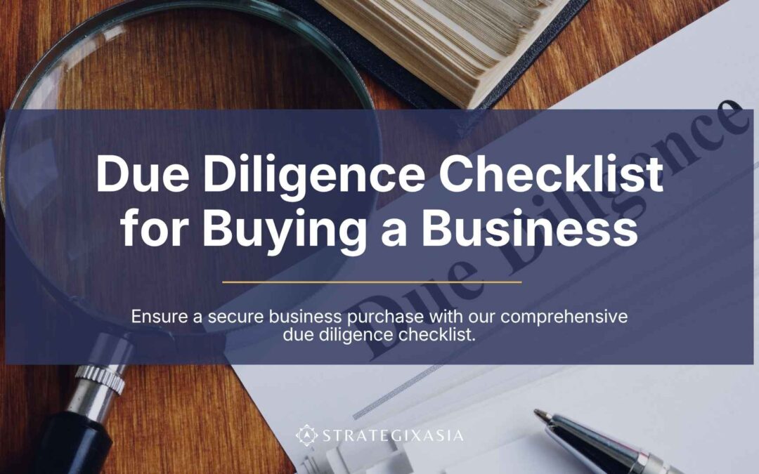 Due Diligence Checklist for Buying a Business